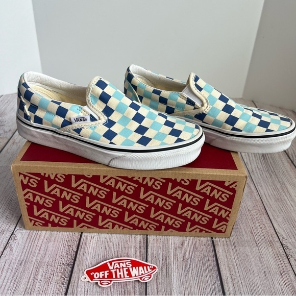 VANS Classic Slip On Blue Topaz 6 - Picture 1 of 5